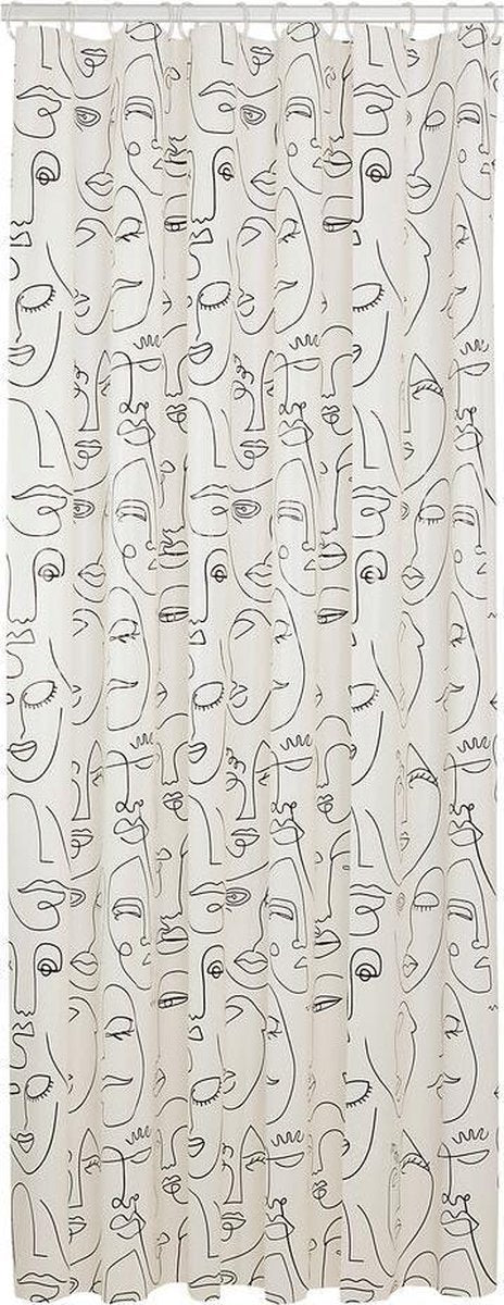 Sealskin mind - tenda da doccia 180x200 cm - peva - bianco e nero