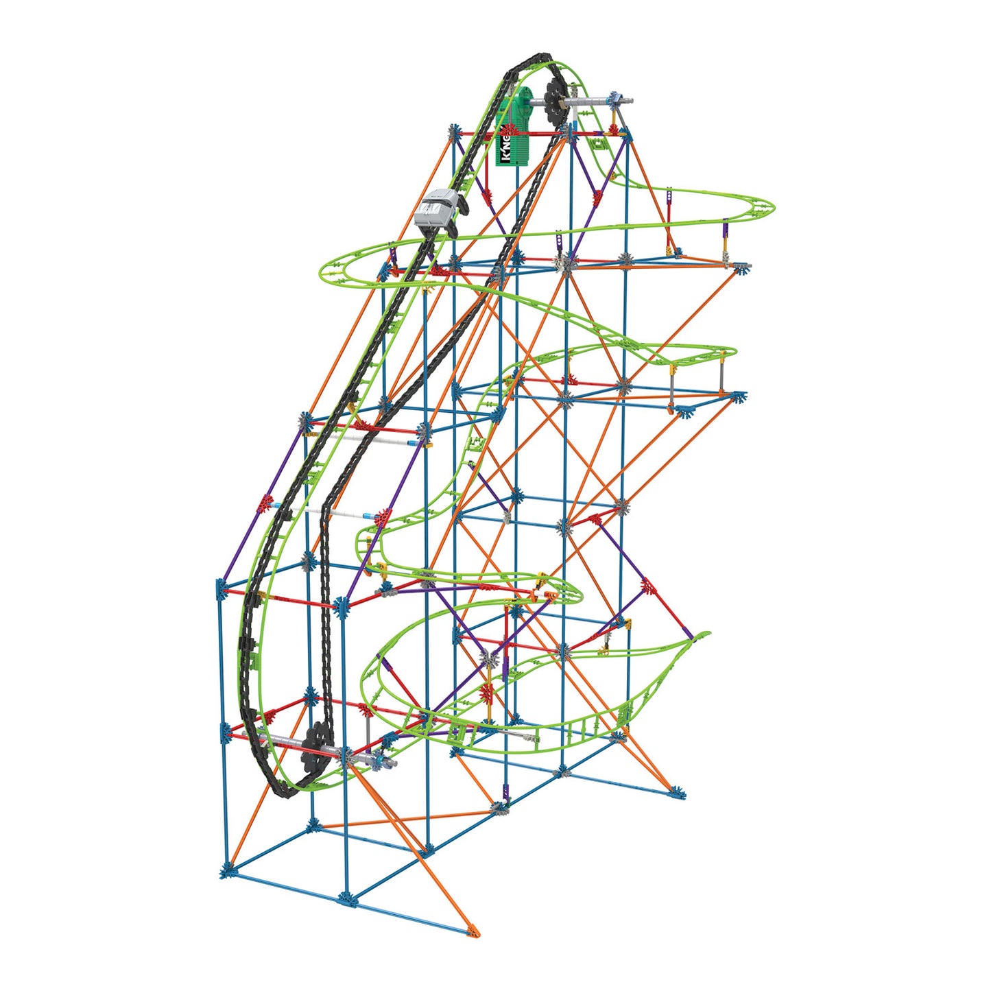 Montaña rusa frenética del tifón K'nex