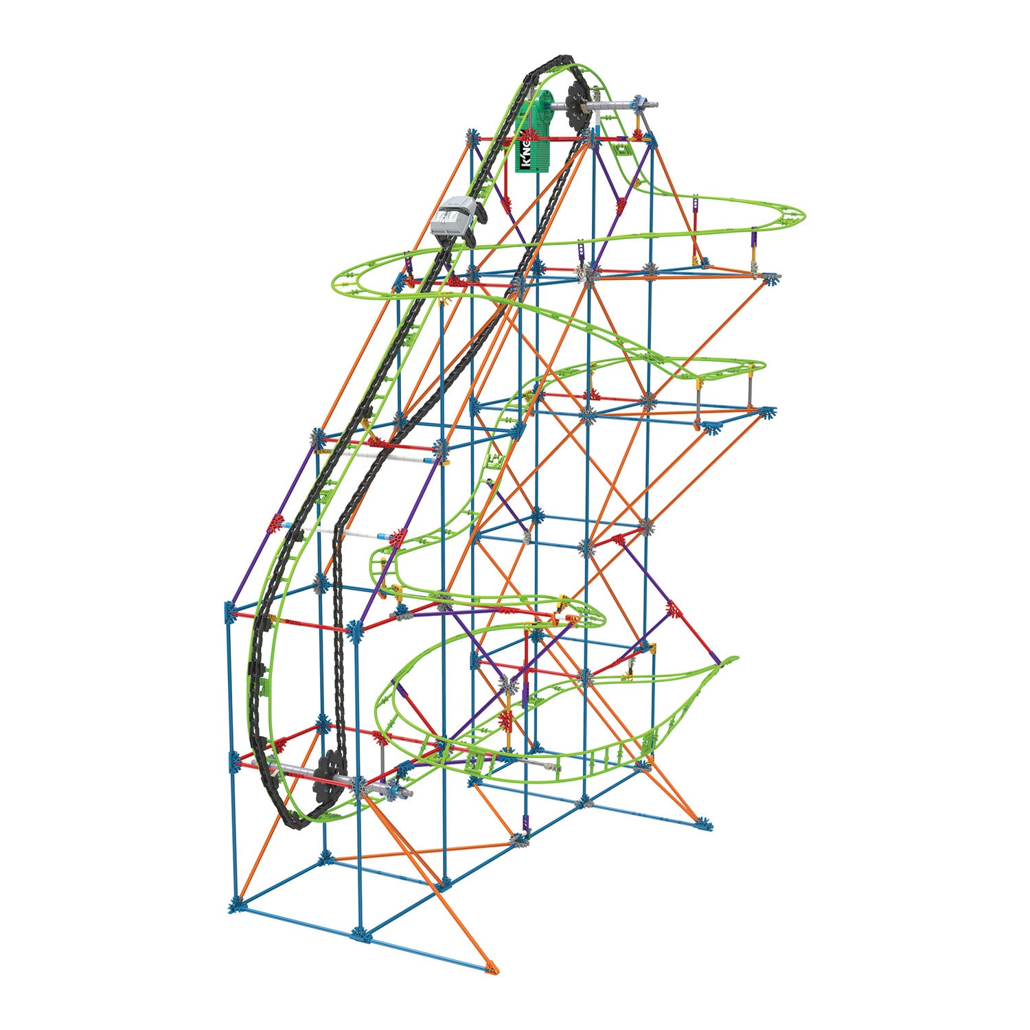 Montaña rusa frenética del tifón K'nex