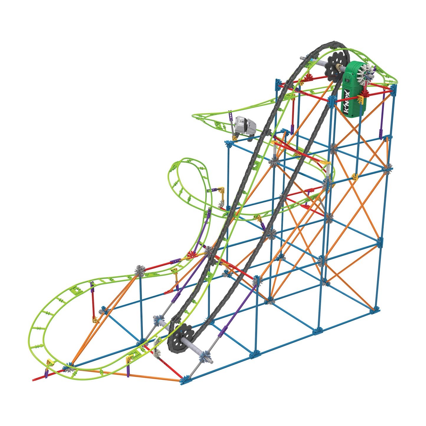 Montaña rusa frenética del tifón K'nex