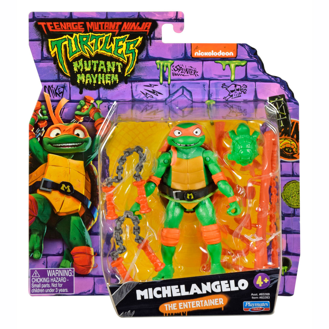 Boti adolescente mutante ninja tortugas speel figura michelangelo el artista