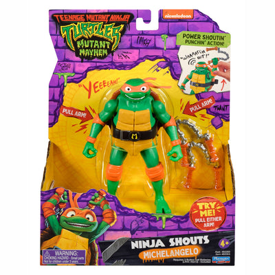 Boti adolescente mutante tortugas ninja ninja gritos speel figura michelangelo