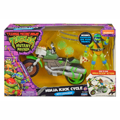 Boti Teenage Mutant Ninja Turtles Ninja Kick Cycle Motor con Leonardo