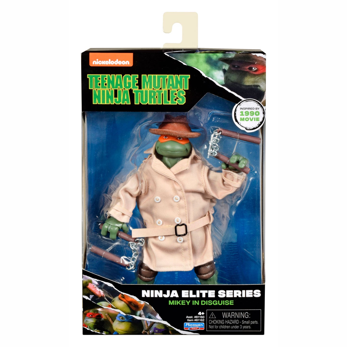 Boti Teenage Mutant Ninja Turtles che gioca a figura Mike sotto mentite