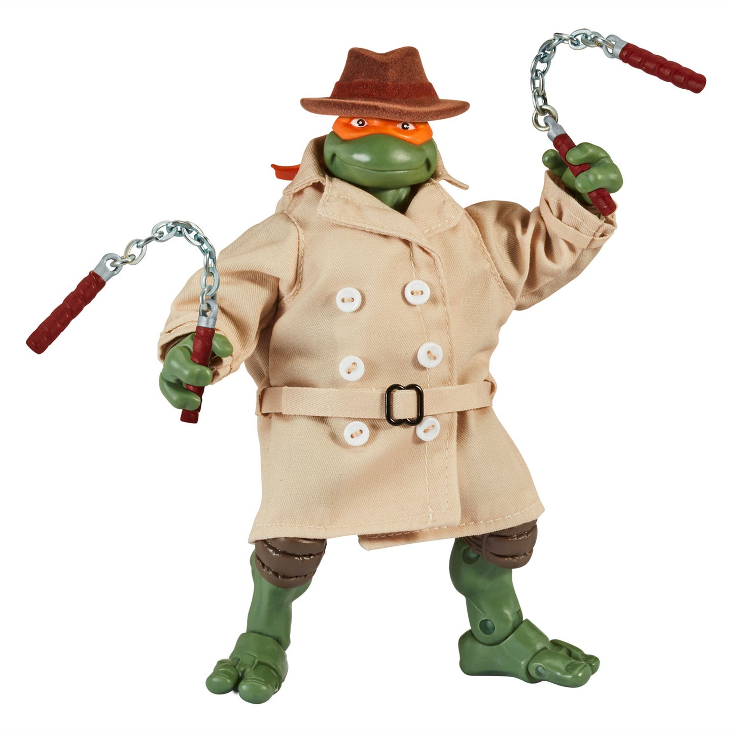 Boti Teenage Mutant Ninja Turtles che gioca a figura Mike sotto mentite