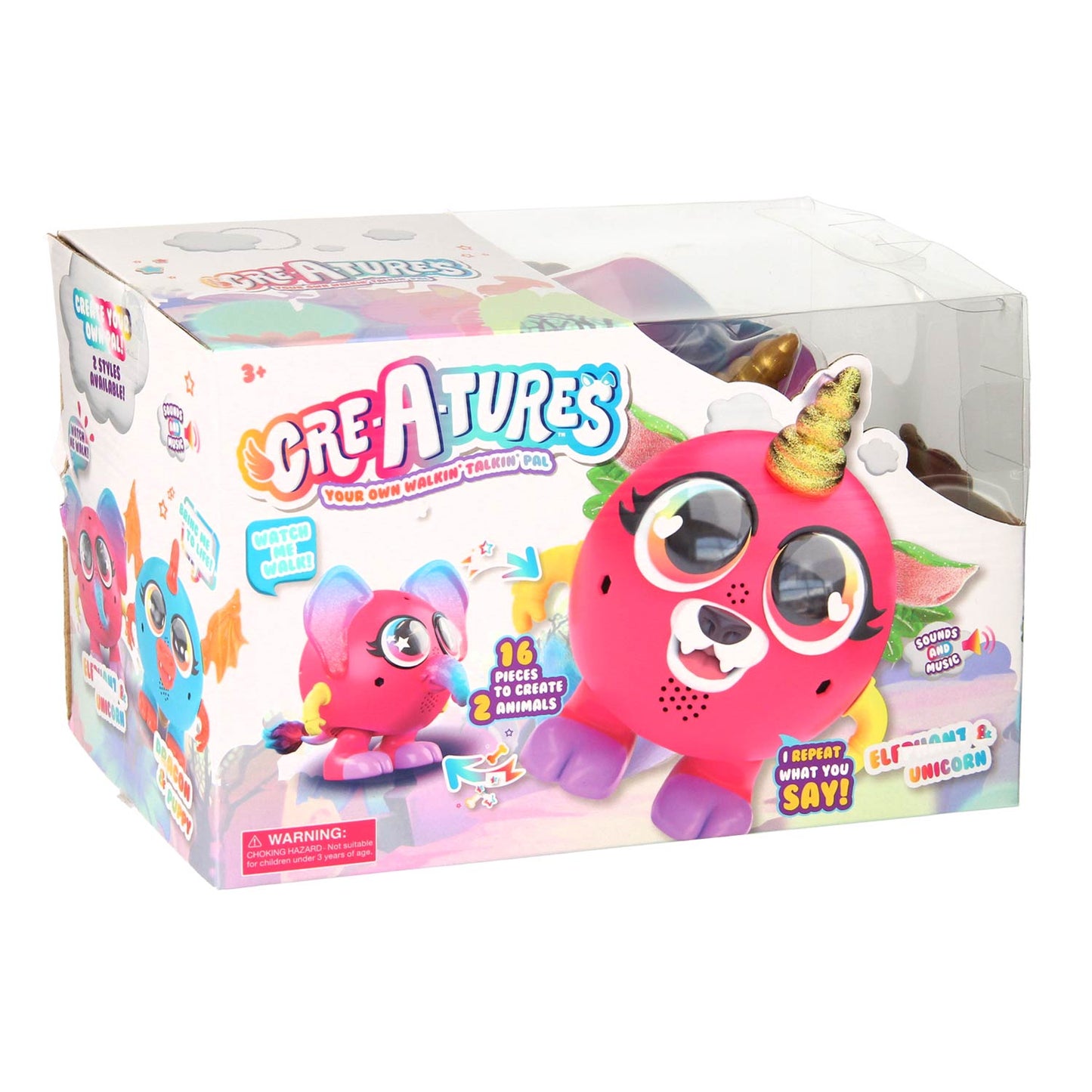 Le creature Boti creano il tuo Walkin Monsta Elephant e Unicorn