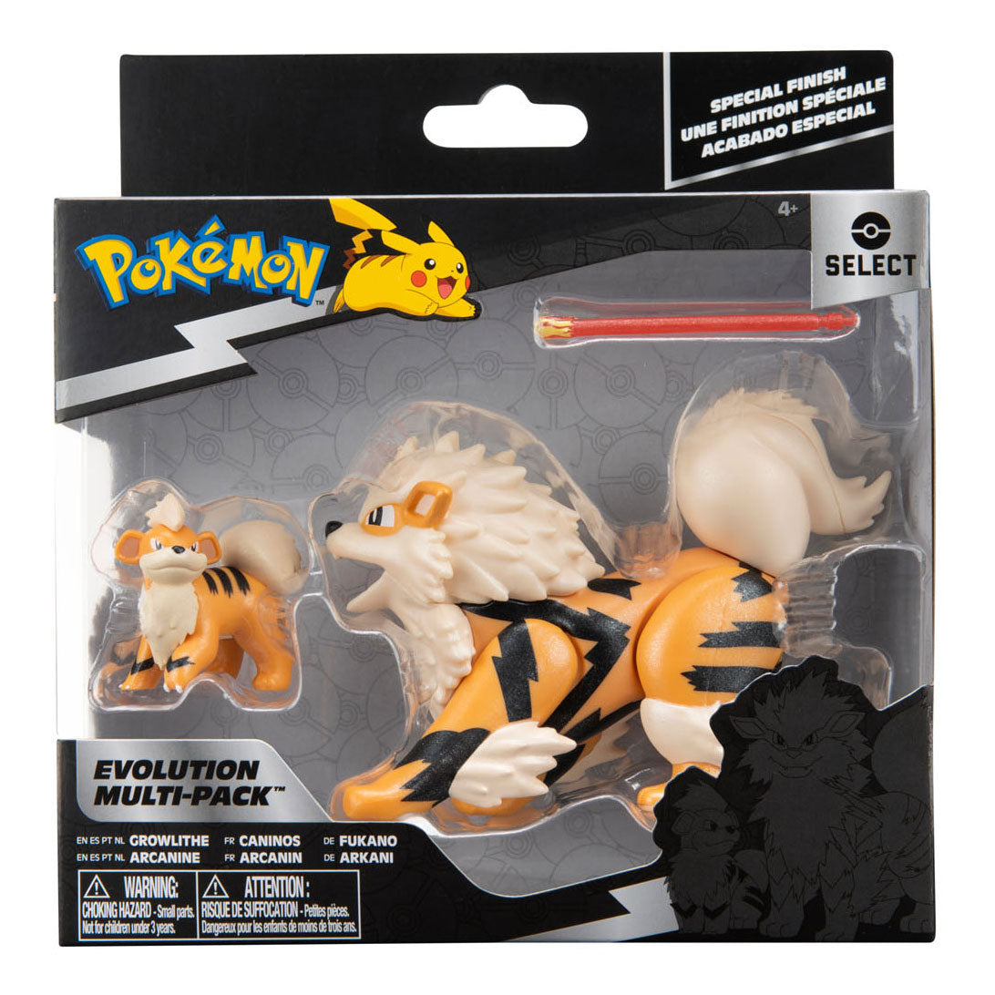 Boti Pokemon Evolution Multipack Speelfiguren Growlithe Arcanine