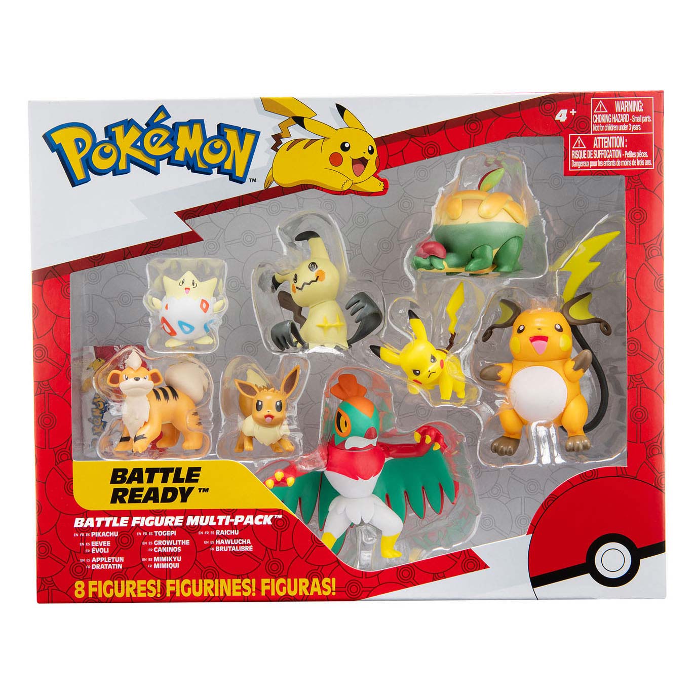 Boti Pokemon Multipack Play Figures, 8 pacchetto