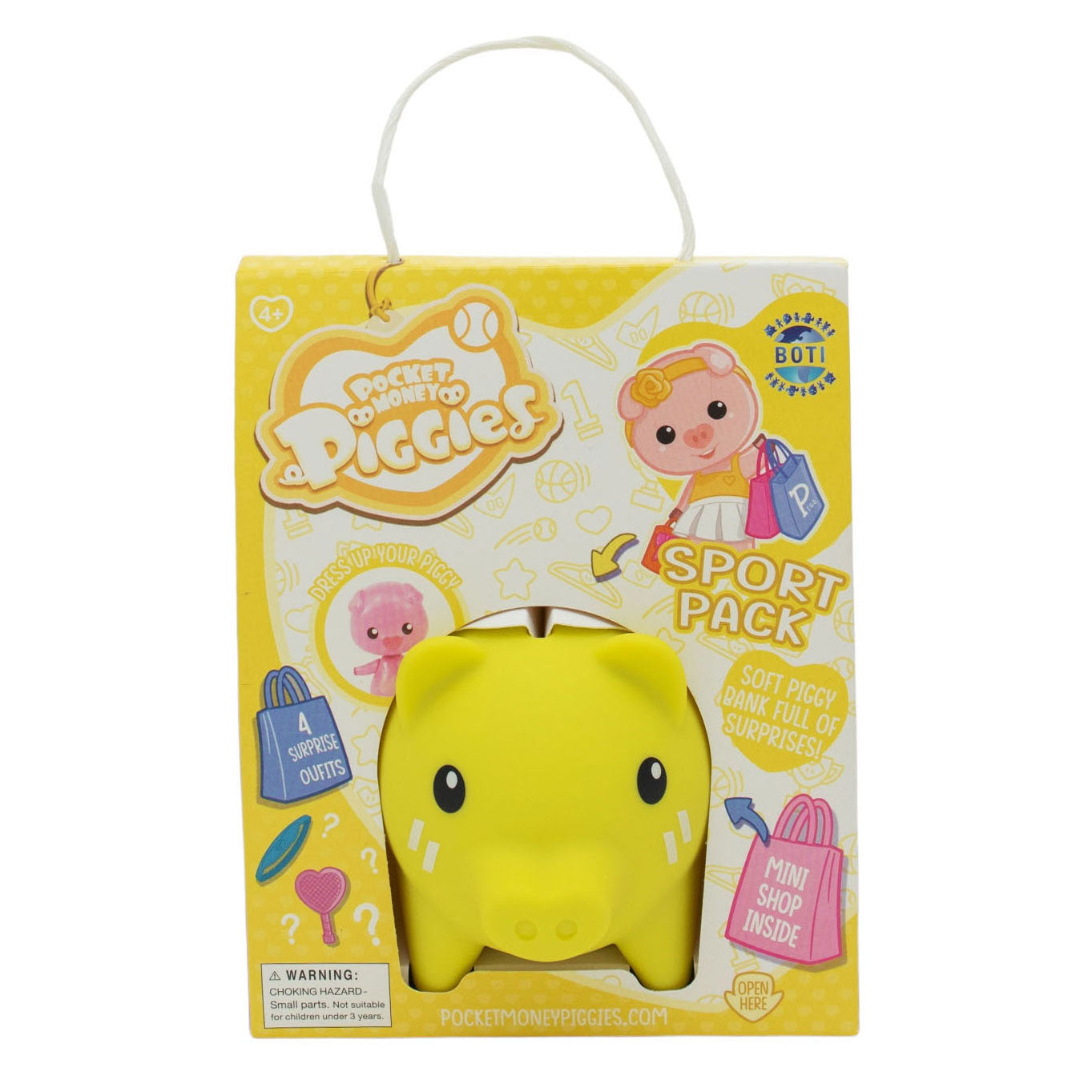 Boti pockey dinero cerditos figura de juego con hucha pack deportivo