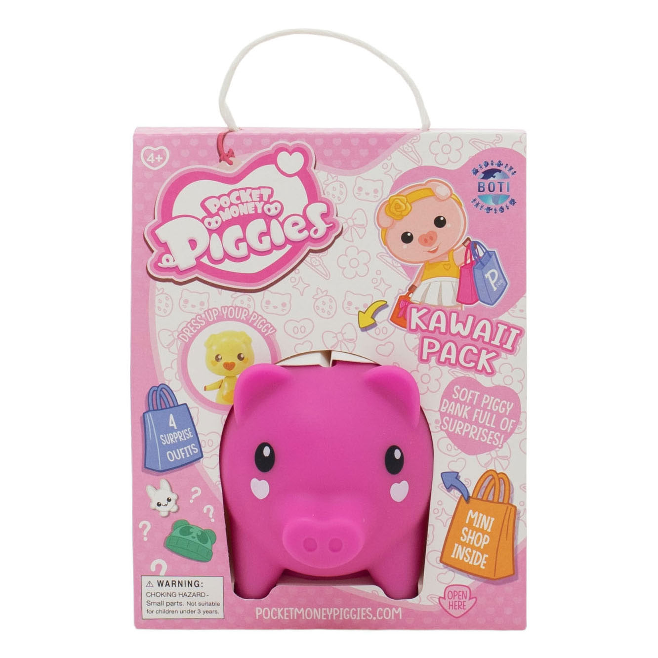 Boti Pockey Money Piggies Speal Figura con Money Box Kawaii Pack