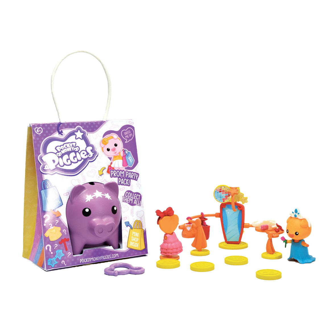 Figura de acción Boti pockey money piggies con paquete de fiesta de graduación de alcancía