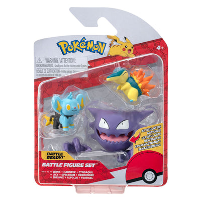 Boti Battle Figure Play Set Shinx, Cyndaquil, Haunter