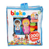 Boti Bloko Nopper Building Blocks con 2 figure in borsa, 200dlg.