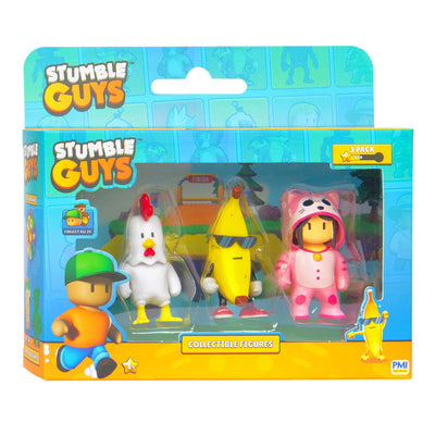 Boti Stumble Guys Actiefiguren Chicken, Banana Guy, Meowmer, 3st.