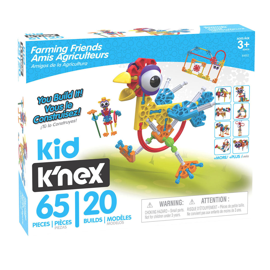 K'nex Kid Knex Farmin Friends Bouwset, 65dlg.