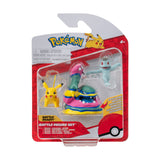Boti batte figure set machop, pikachu, alolan muk, 3pcs. - afbeelding 2