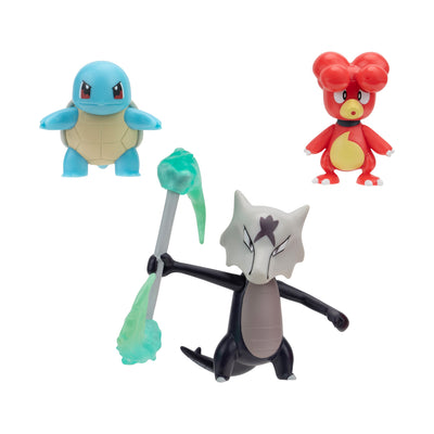 Set di figure di Boti batte magby, alolan, marow, 3 pezzi.