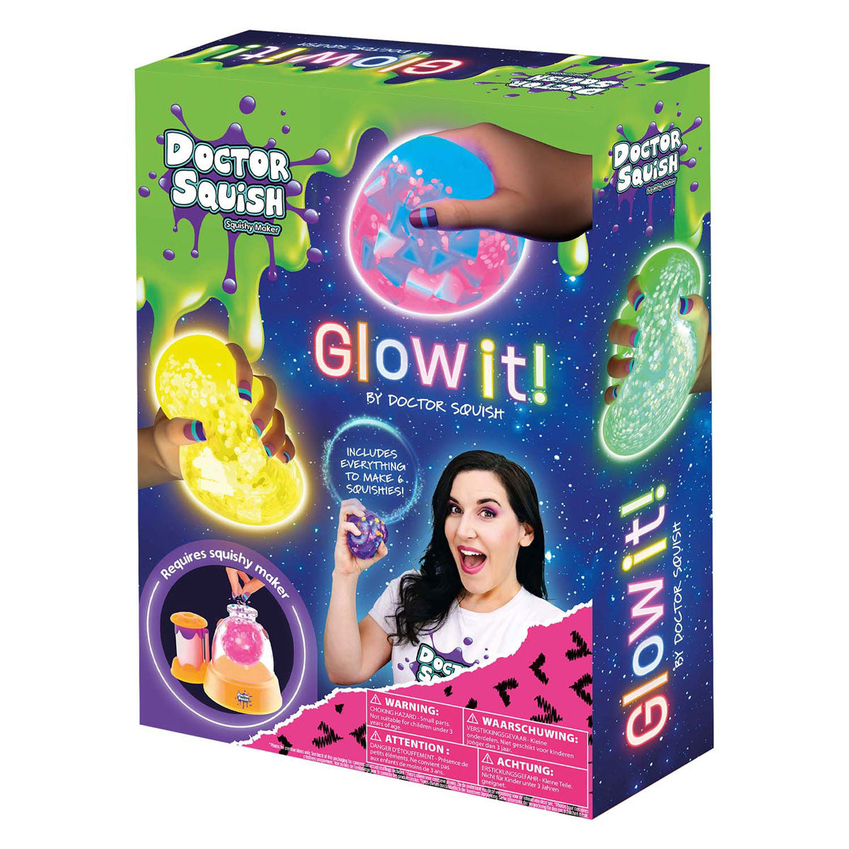 Boti Doctor Squish Squishy Pack Rebill Neon Edition