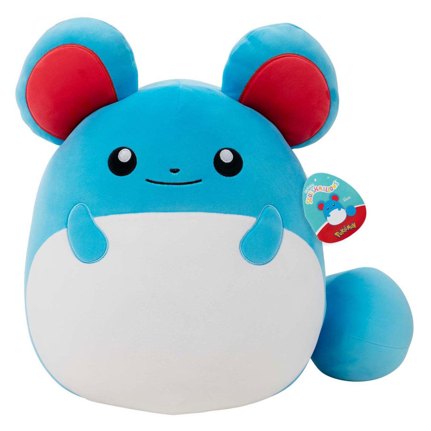 Jazwares squishmallows pokemon knuffel pluche marill, 35cm