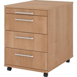 Bach mobile drawer unit 3 drawers 42.8 x 56 x 59 cm walnut