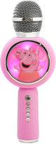 OTL Technologies Peppa Pig - micrófono de karaoke inalámbrico para niños - pantalla LED iluminada - altavoz - distorsión de voz - micrófono de karaoke inalámbrico - con efectos de luz - altavoz - distorsión de voz