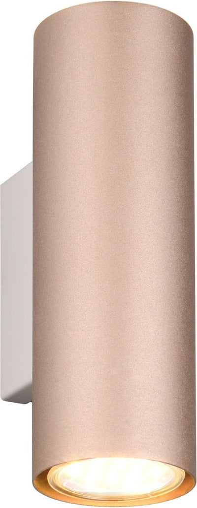 Trio marley - lampada da parete - moka - escl. 2x gu10 4,9 w - illuminazione up and down - fissaggio a parete