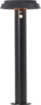 Brilliant alvero - buiten sokkellamp - hoogte 50 cm - led 4w - solar - 500 lm - 3000k - ip44 - sensor - zwart