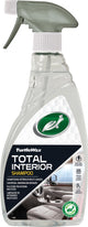 Shampoo totale per interni Turtle Wax - detergente per interni tutto in uno - per tessuti, vinile per moquette - anche per schermi tecnici - formula senza siliconi - 500ml