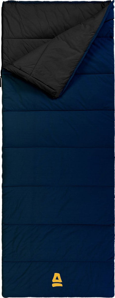 Abbey camp slaapzak - katoen - dekenmodel - blauw - 210 x 80 cm