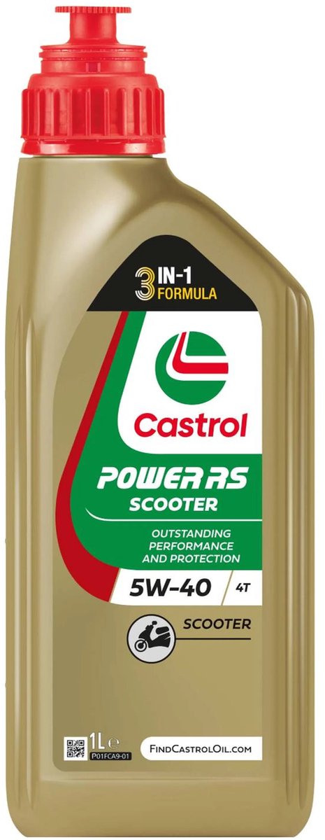 Castrol power rs scooter 4 tiempos aceite 5w40 1 litro