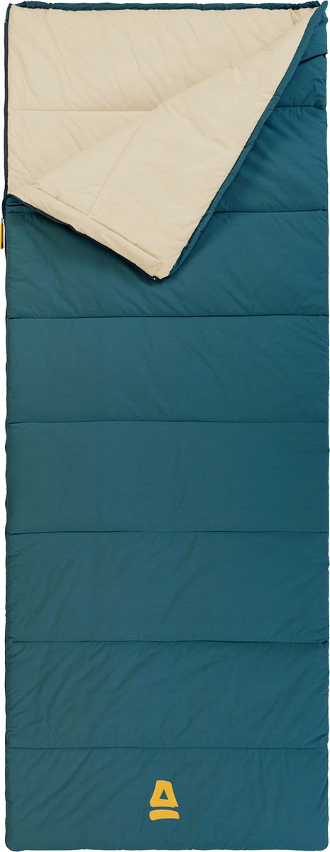 Abbey camp slaapzak - dekenmodel - polykatoen - blauw - 210 x 85 cm - koppelbaar