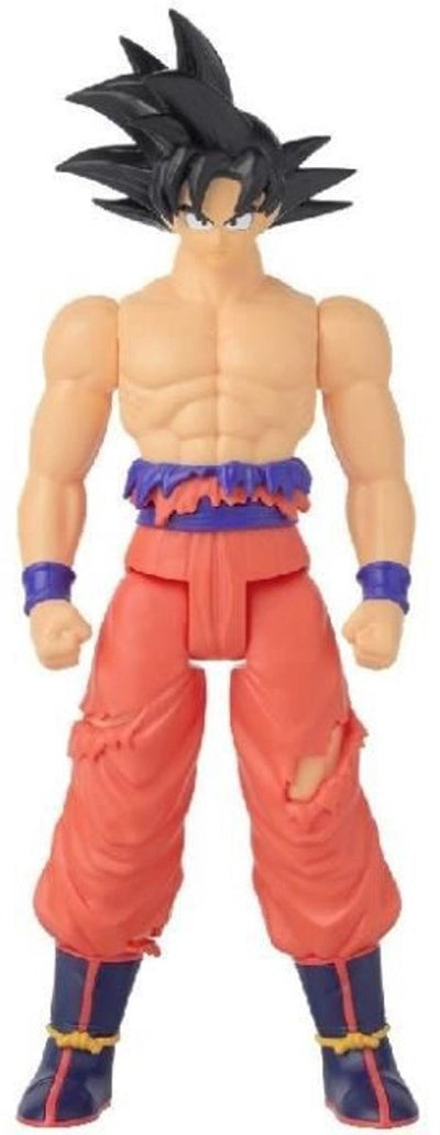 Bandai - dragon ball super - figura gigante limit breaker - figura di goku (versione danno da battaglia) - licenza ufficiale di dragon ball - grande figura di goku 30 cm - giocattoli per bambini 4+ anni - 36829
