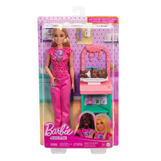 Juego de doctora Barbie carrera bebé con muñeca
