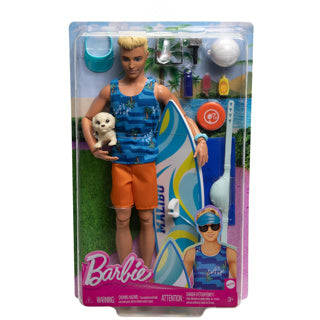 Barbie beach pop met surfplank
