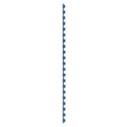 Binding spines gbc plastic a4 6mm blue 25 sheets