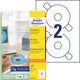 Etichette CD DVD Avery Zweckform L6015-25 bianco 50 pezzi