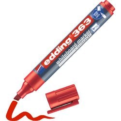 Pennarello per lavagna 363 edding punta smussata 2-5 mm rosso