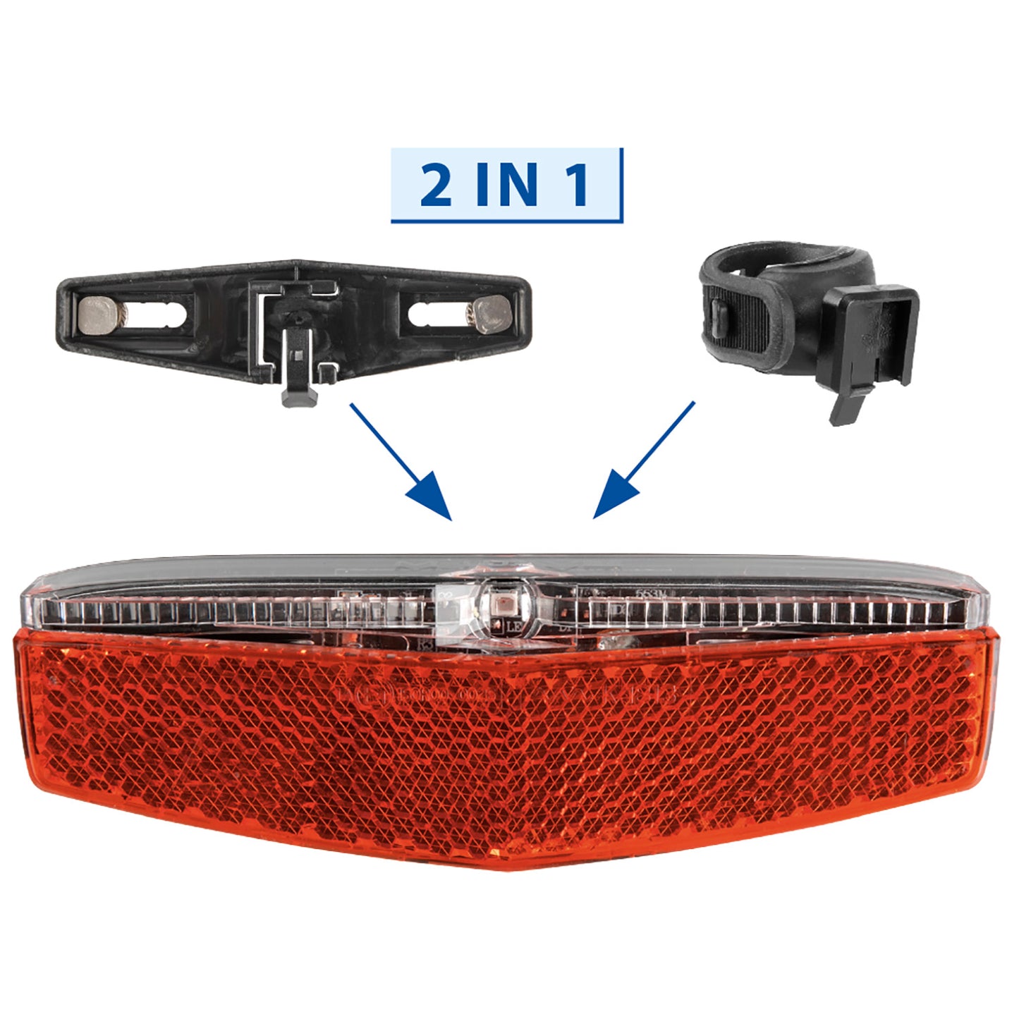 M-Wave Helios Batería USB LED rojo