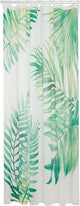 Cortina de ducha Hojas de piel de foca 180x200 cm - peva - verde blanco