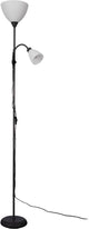 Eglo montanini-e vloerlamp - leeslamp - e27 - e14 - 176 cm - zwart wit