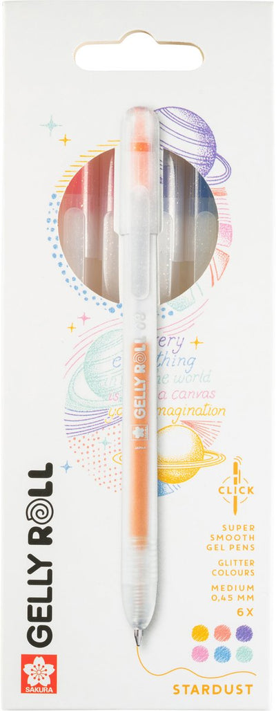 Sakura • gelly roll retractable stardust set 6pcs