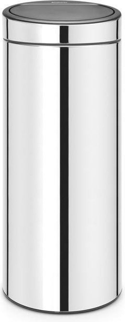 Pattumiera Brabantia touch bin - 30 litri - acciaio brillante