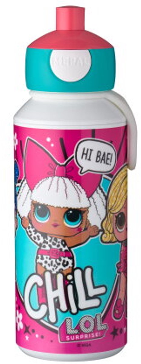 Borraccia pop-up Mepal Campus - 400 ml - si chiude bene - bicchiere per bambini - l.o.l. sorpresa