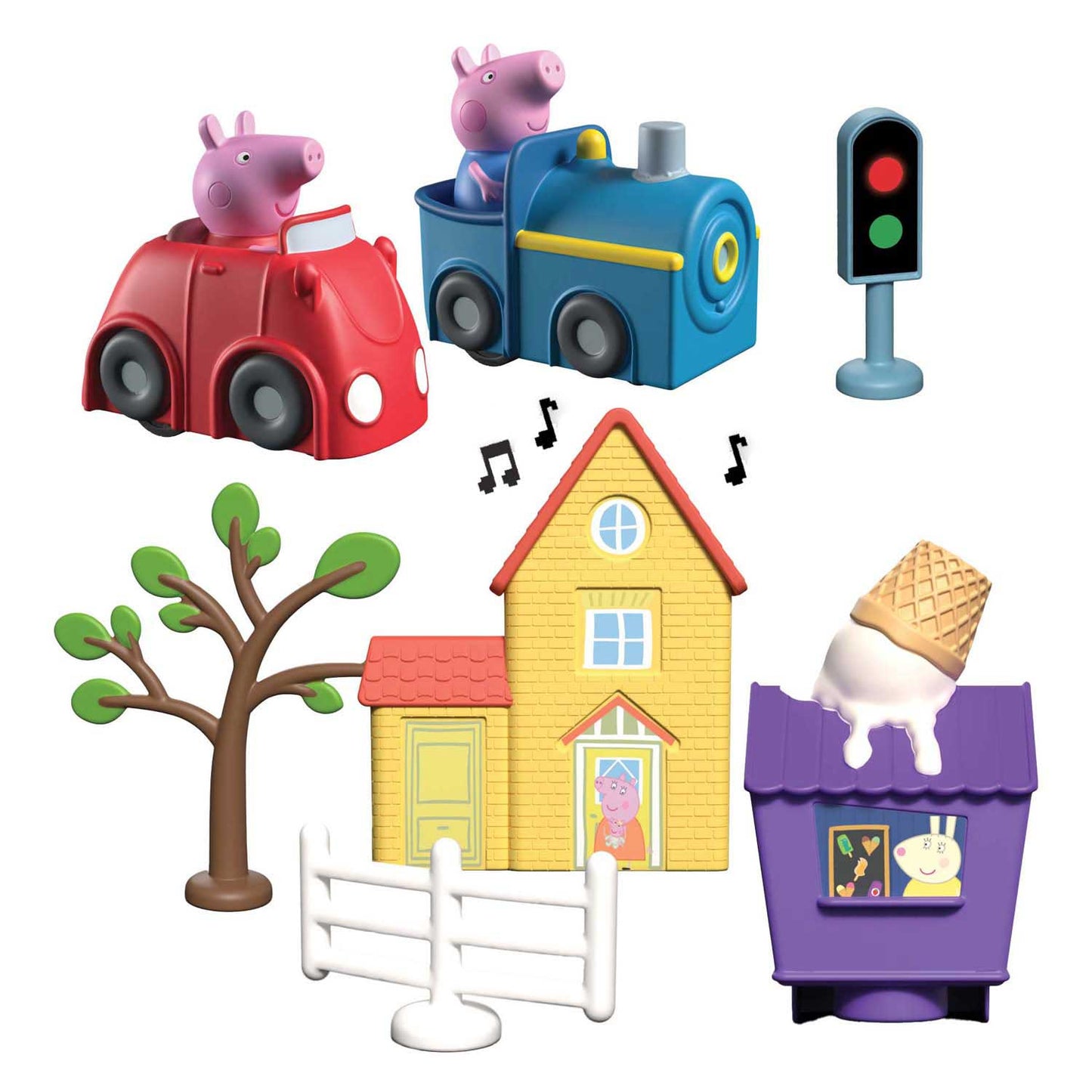 Spectron peppa pig whizz around - peppa's rondweg door de stad speelset