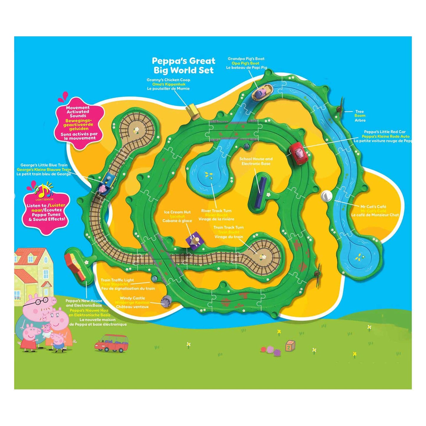 Gear2play peppa pig whizz around - peppa's great big world set