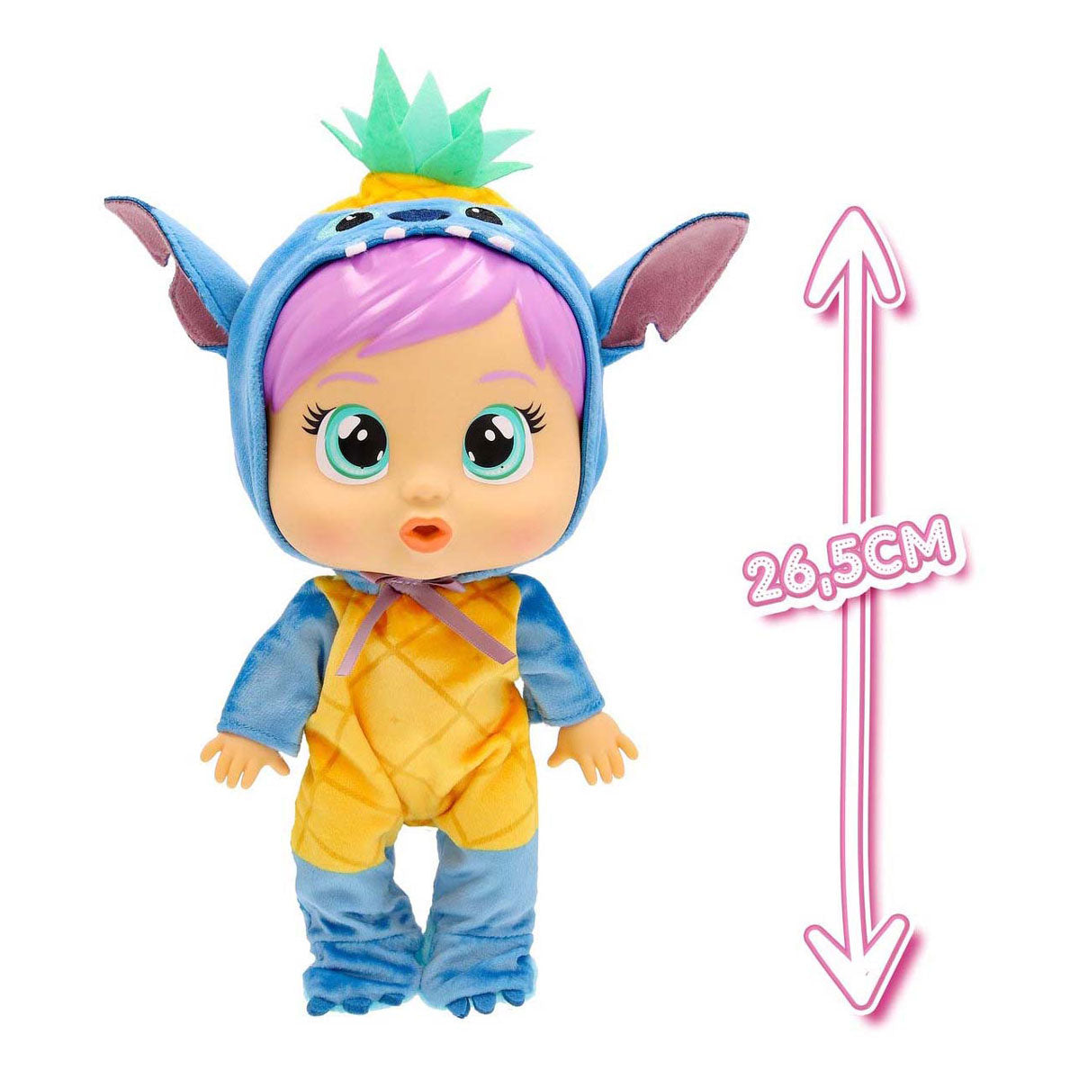 Bamboletta Spectron Cry Babies Loving Care Stitch - 26,5 cm