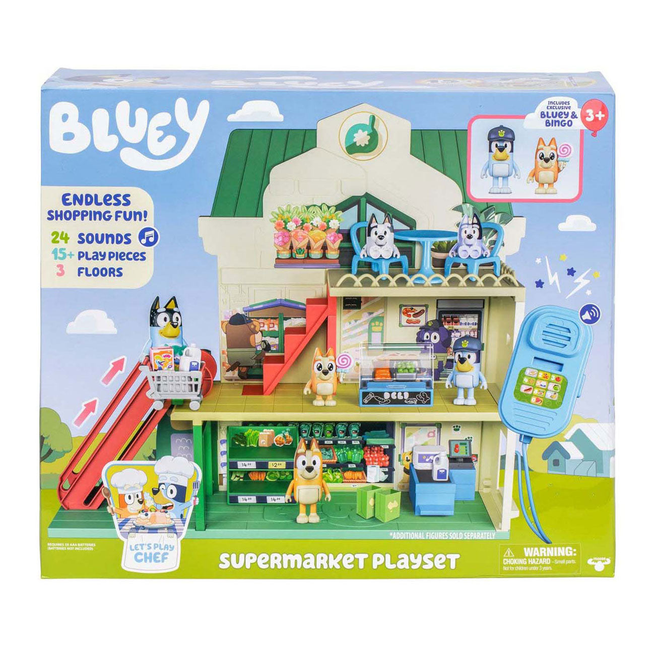 Spectron Bluey permette di giocare allo chef: set da gioco del supermercato