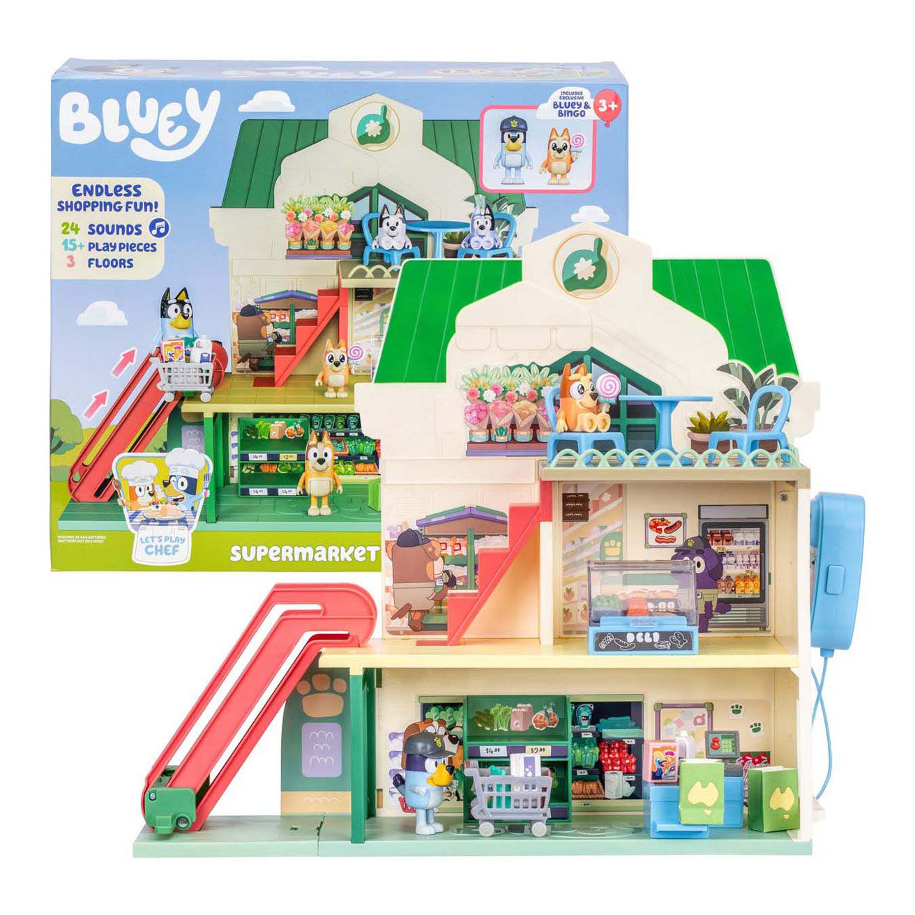 Spectron Bluey permette di giocare allo chef: set da gioco del supermercato