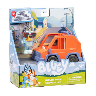 Bluey Auto 4x4 inclusa Bluey Figura