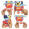 Spectron bebé azul vestido y juguete de peluche